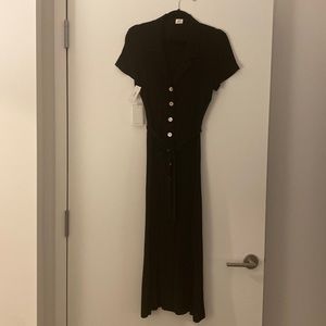 Aritzia Black Shirt Dress